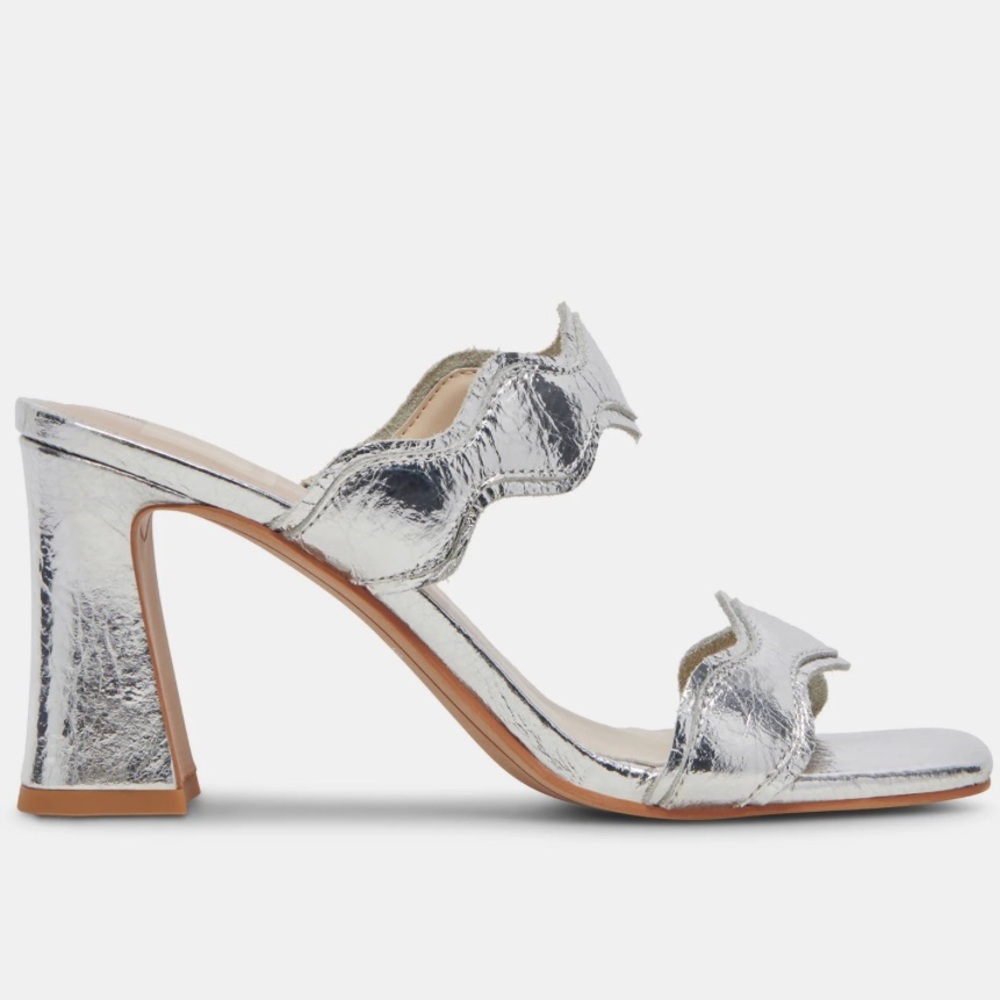 ILVA WIDE HEELS SILVER